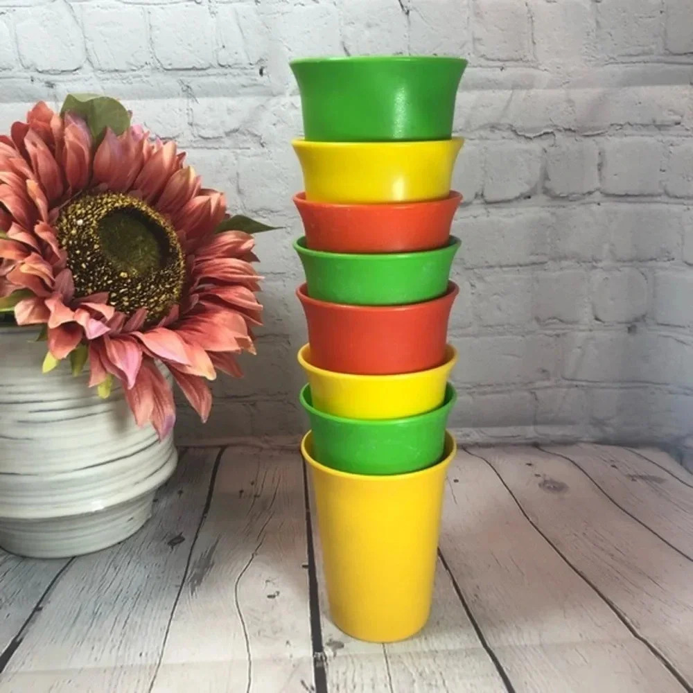 Vintage Tupperware 7oz bell tumblers multiple colors